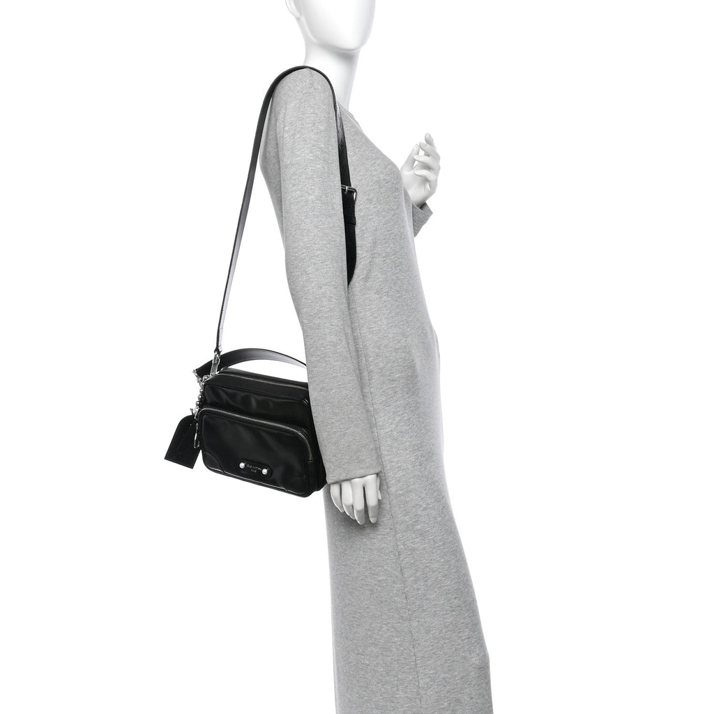 Calfskin Nil City Shoulder Bag Night Black