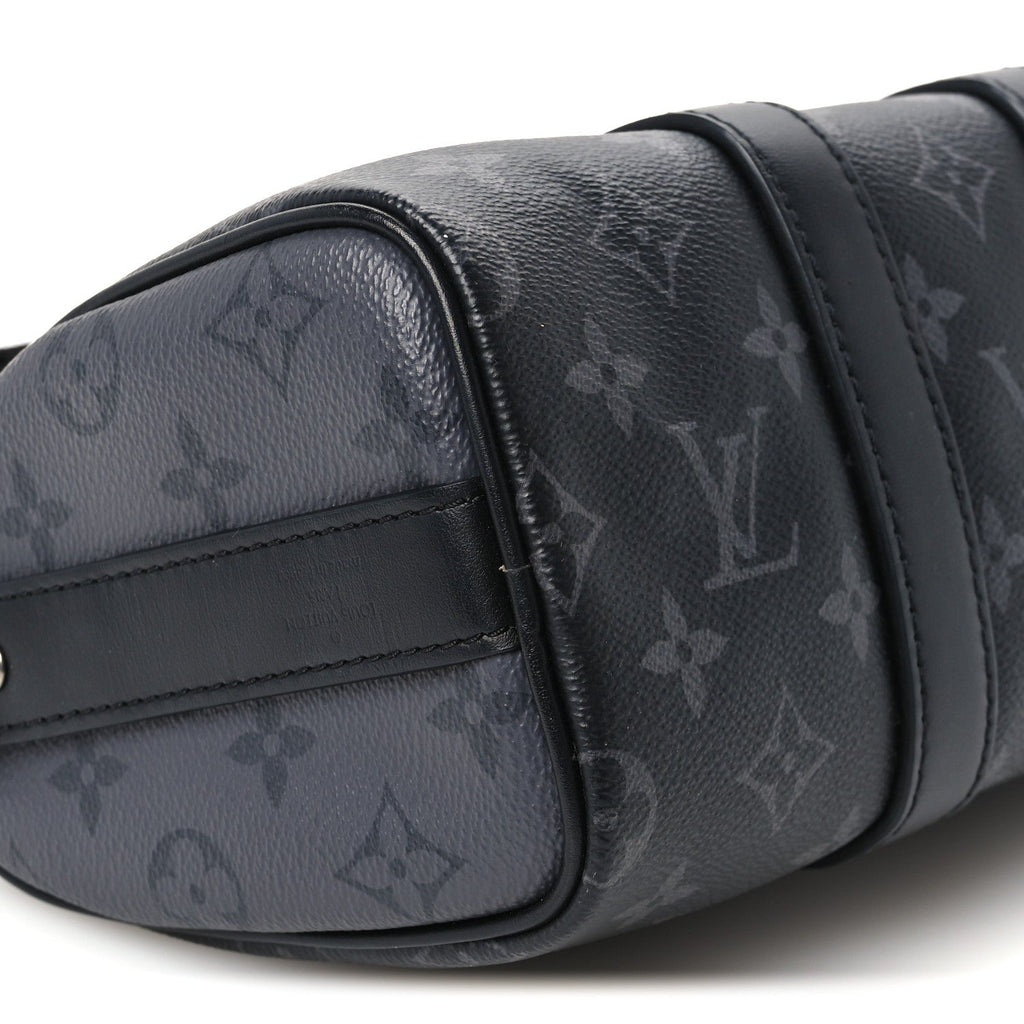 Reverse Monogram Eclipse Keepall Bandouliere 25 Black