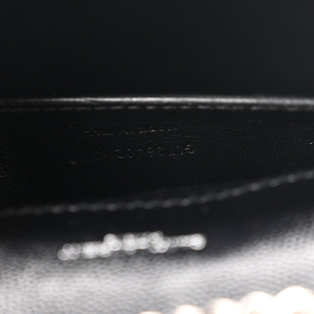 Grain De Poudre Medium Classic Monogram Kate Satchel Black