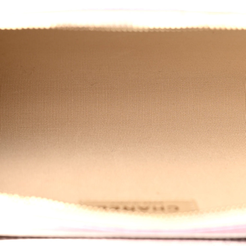 Metallic Lambskin Quilted Large Like A Wallet Flap Golden Pink