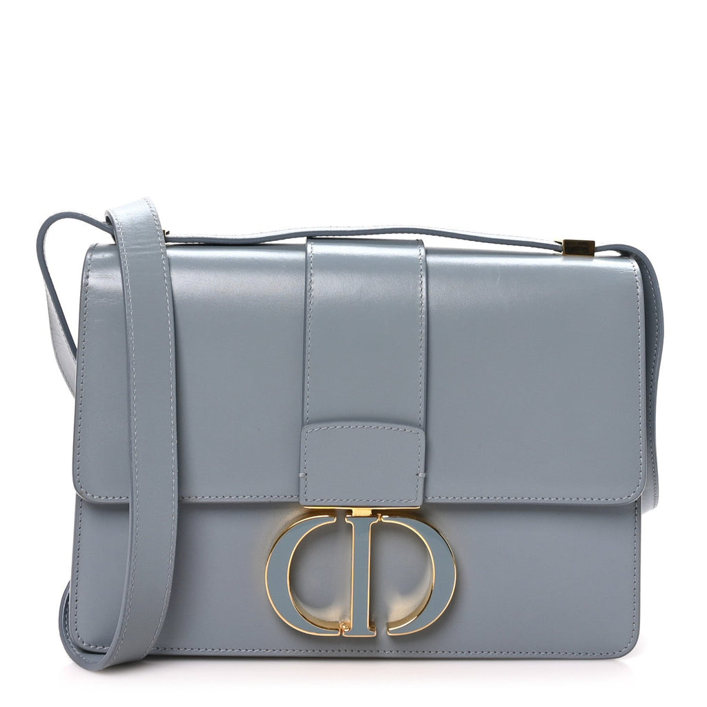 Smooth Calfskin 30 Montaigne Flap Bag Gray
