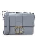 Smooth Calfskin 30 Montaigne Flap Bag Gray