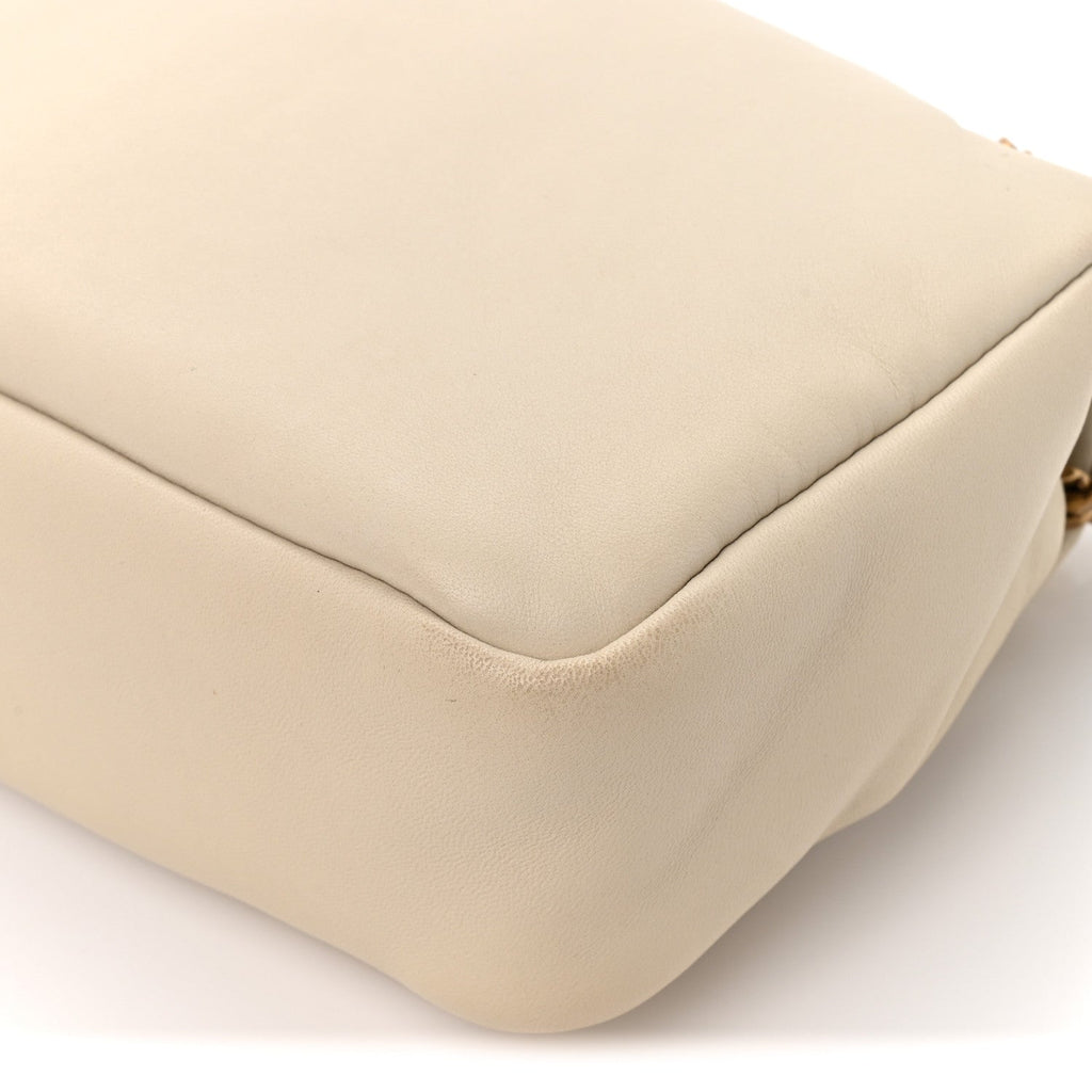 Plunged Lambskin Calypso Blanc Vintage