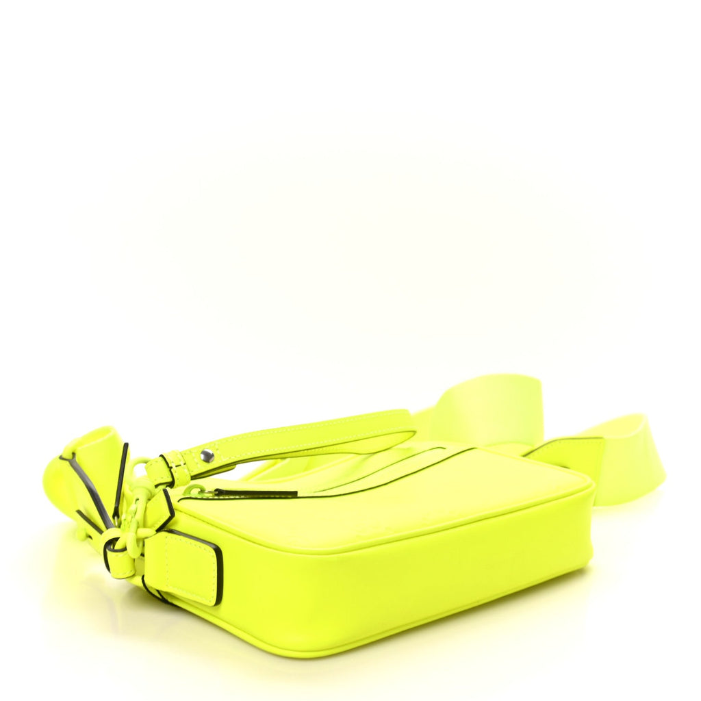 Rubber Effect Monogram GG Crossbody Bag Fluorescent Yellow