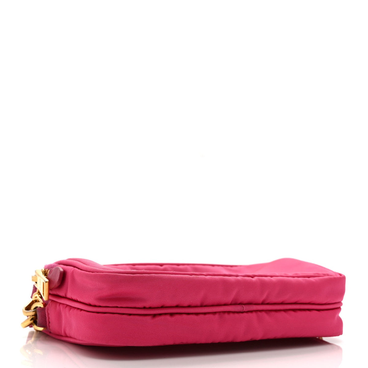 Tessuto Nylon Saffiano Mini Camera Crossbody Fuxia