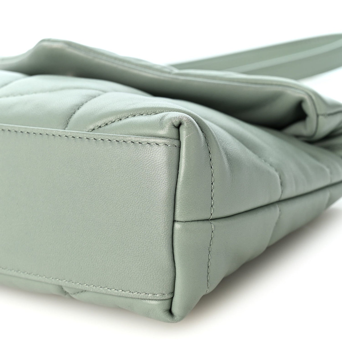 Lambskin Quilted Toy Loulou Puffer Monogram Chain Satchel Mint