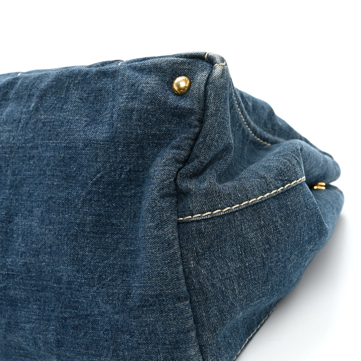 Denim Canapa Logo Tote Avio
