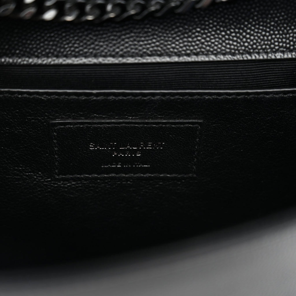 Grain De Poudre Small Classic Monogram Monochrome Kate Satchel Black