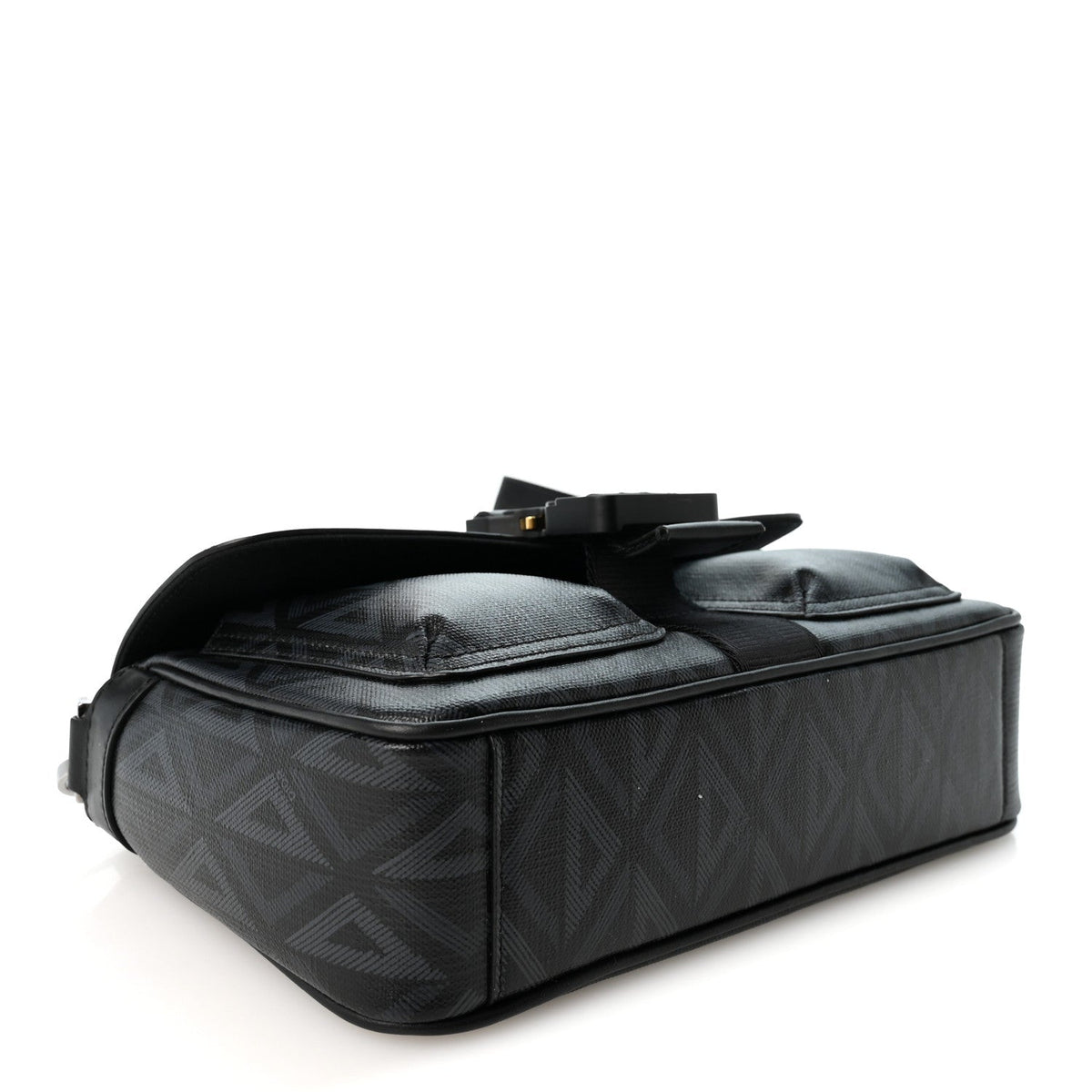 Coated Canvas CD Diamond Hit The Road Bag Black