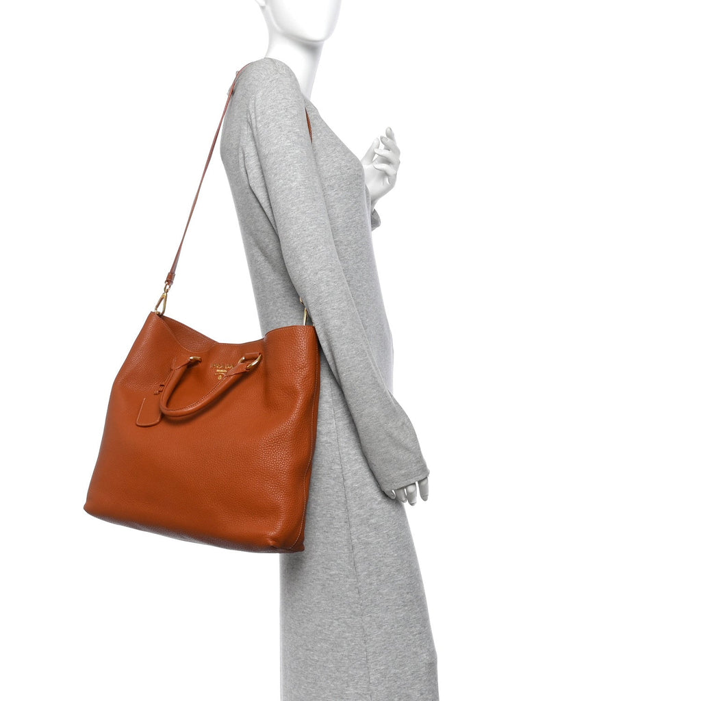 Vitello Daino Shopping Tote Rame
