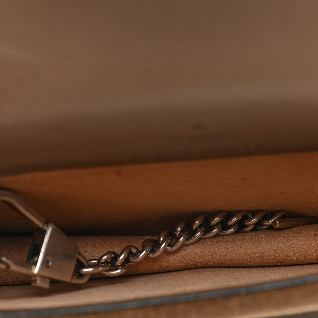GG Supreme Monogram Super Mini Dionysus Shoulder Bag Taupe