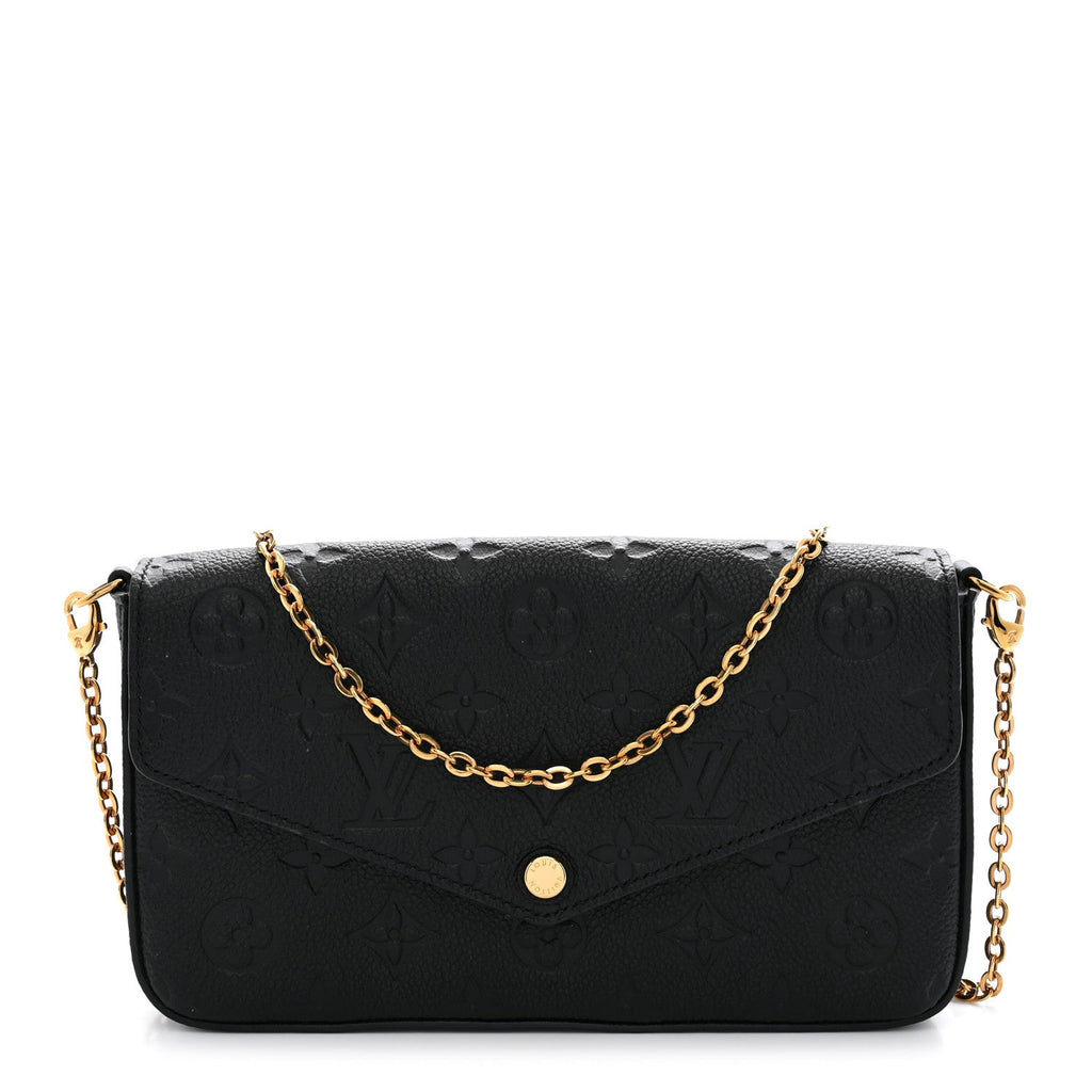 Empreinte Pochette Felicie Chain Wallet Black