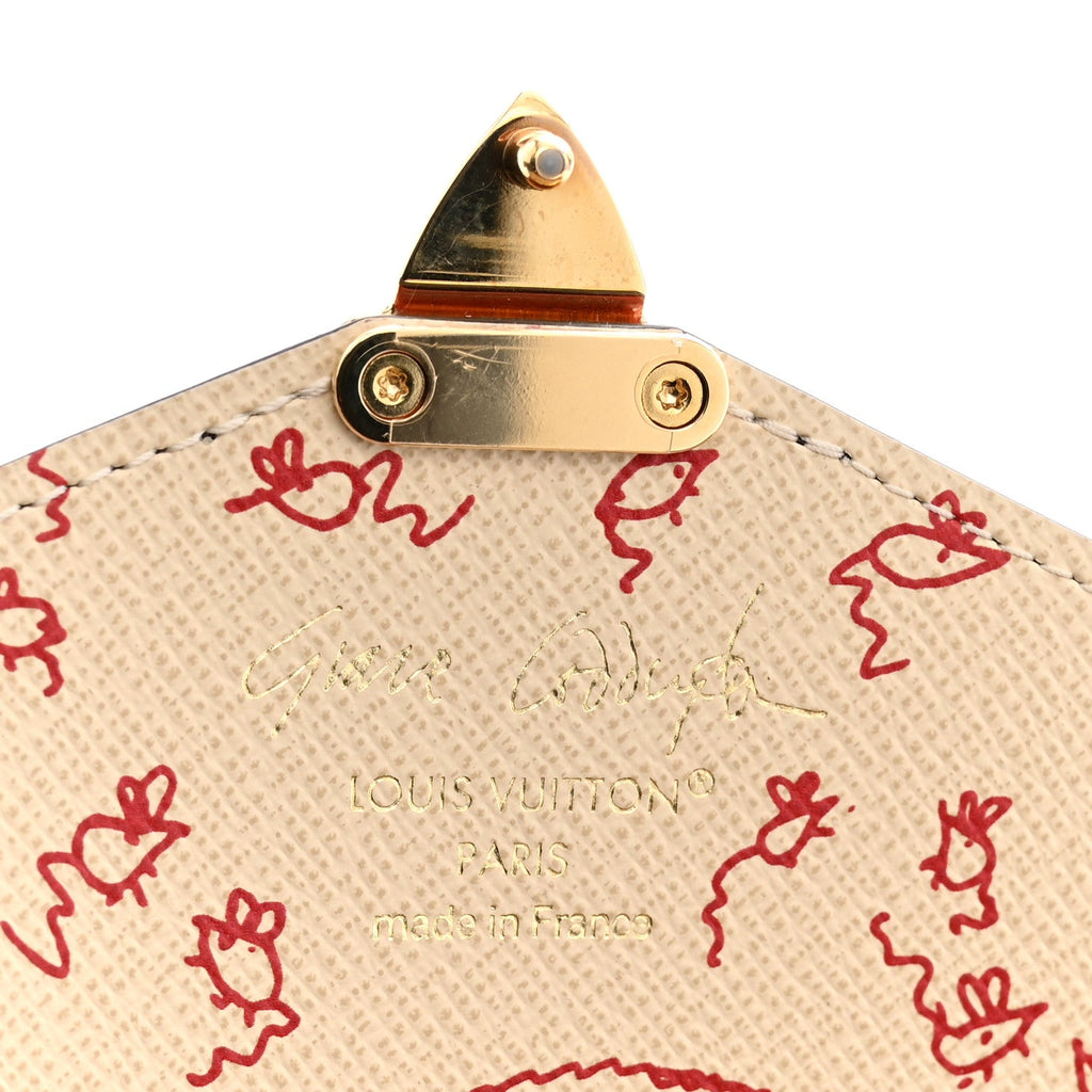 Monogram Grace Coddington Kirigami Organizer On Chain Beige