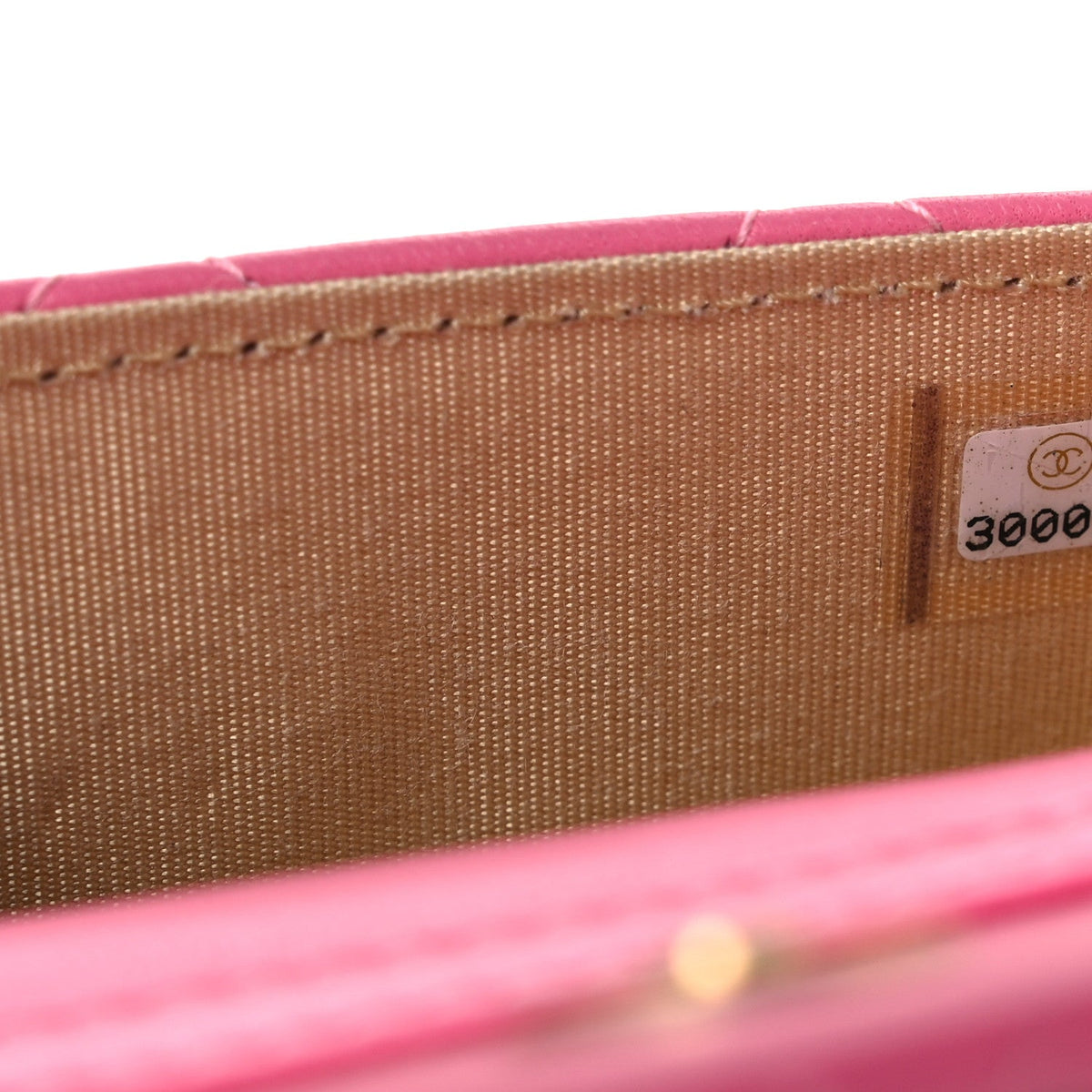 Lambskin Quilted Pearl Crush Clutch With Chain Pink