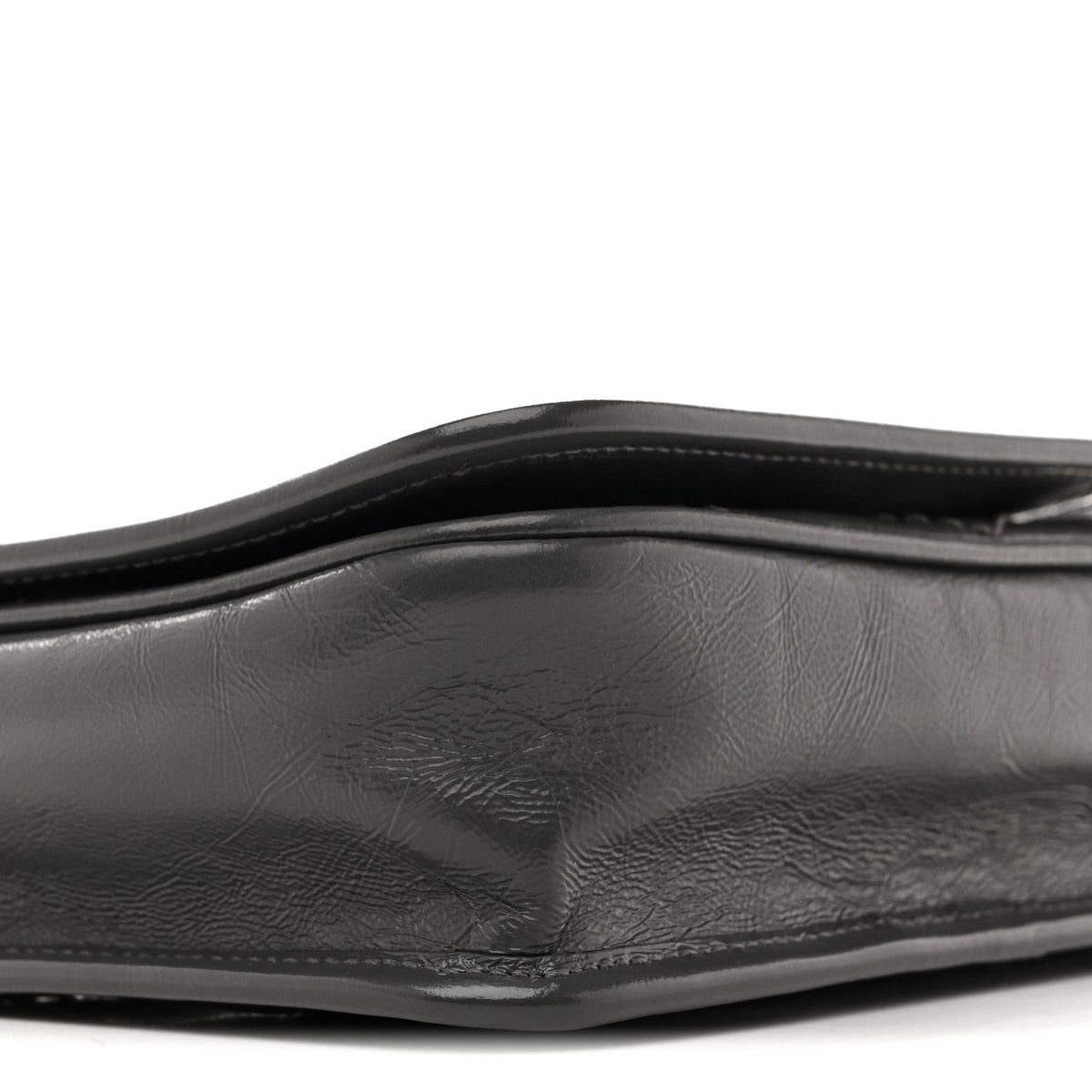 Crinkled Calfskin Matelasse Monogram Niki Chain Wallet Storm