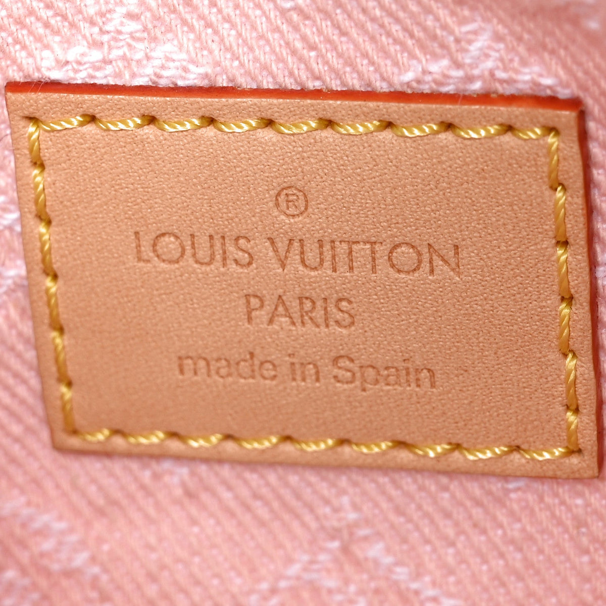 Monogram Denim Liv Pochette Washed Pink