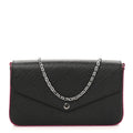 Epi Pochette Felicie Black Hot Pink