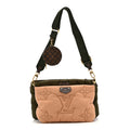 Econyl Monogram Pillow Maxi Multi Pochette Accessories Kaki Beige