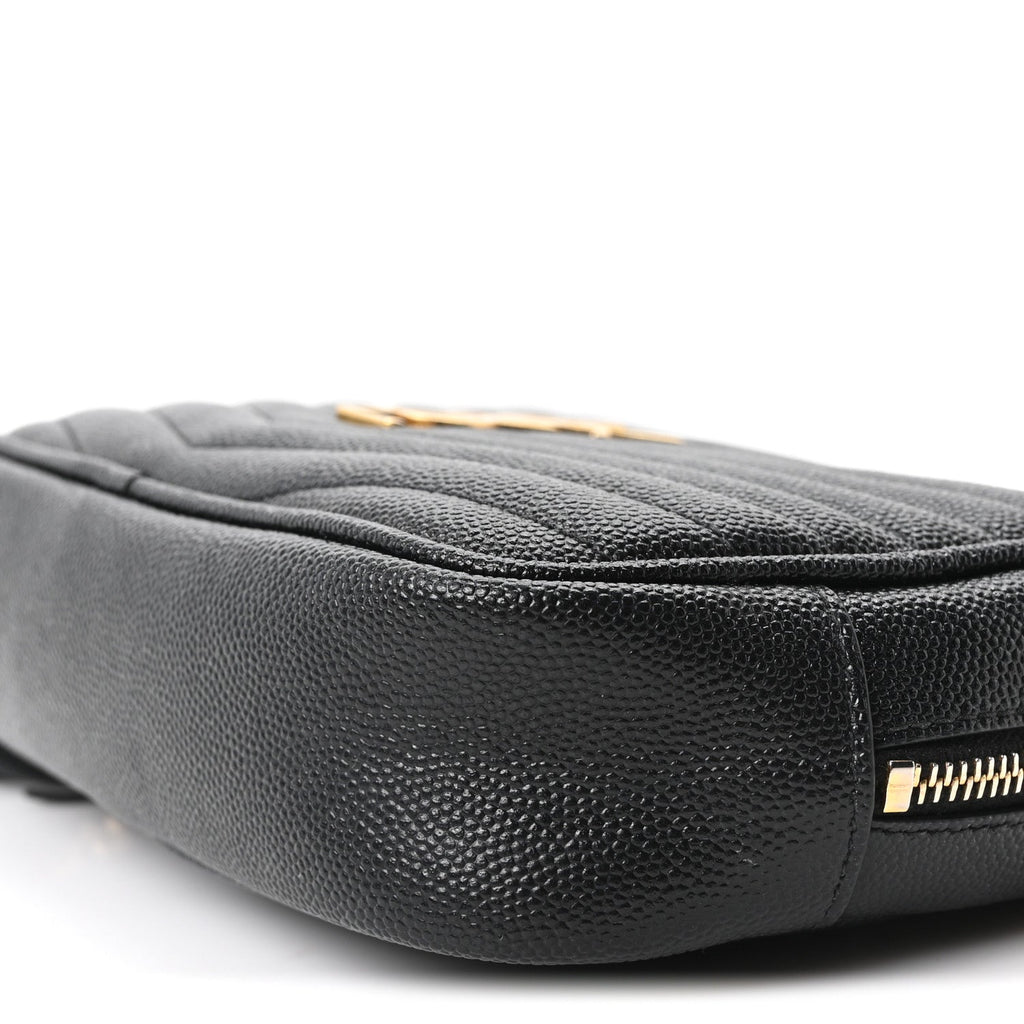 Grain De Poudre Matelasse Monogram Mini Lou Camera Bag Black