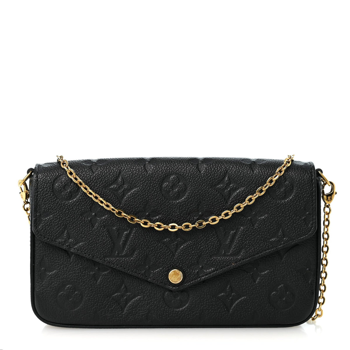 Empreinte Pochette Felicie Chain Wallet Black