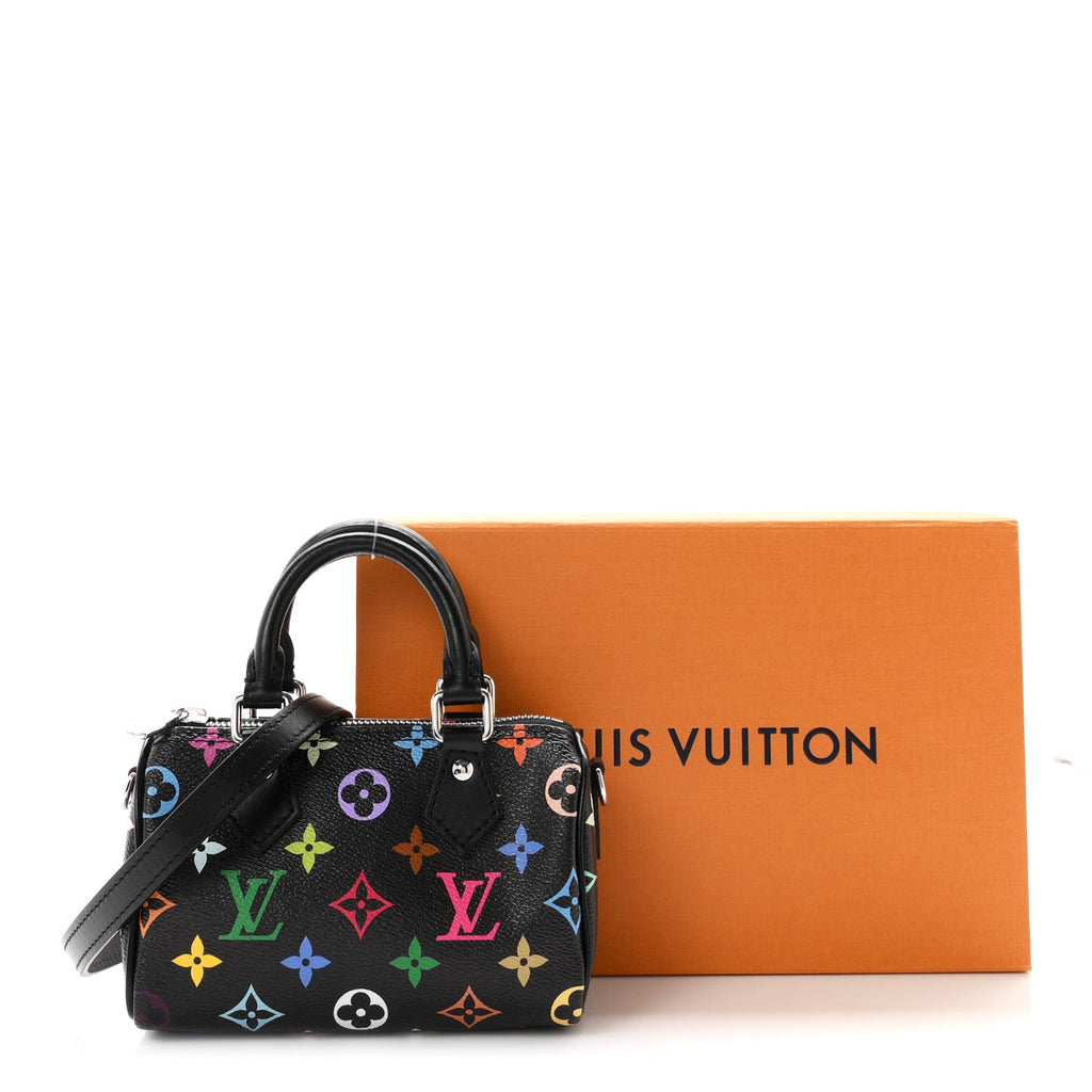LV x TM Monogram Multicolor Nano Speedy Black