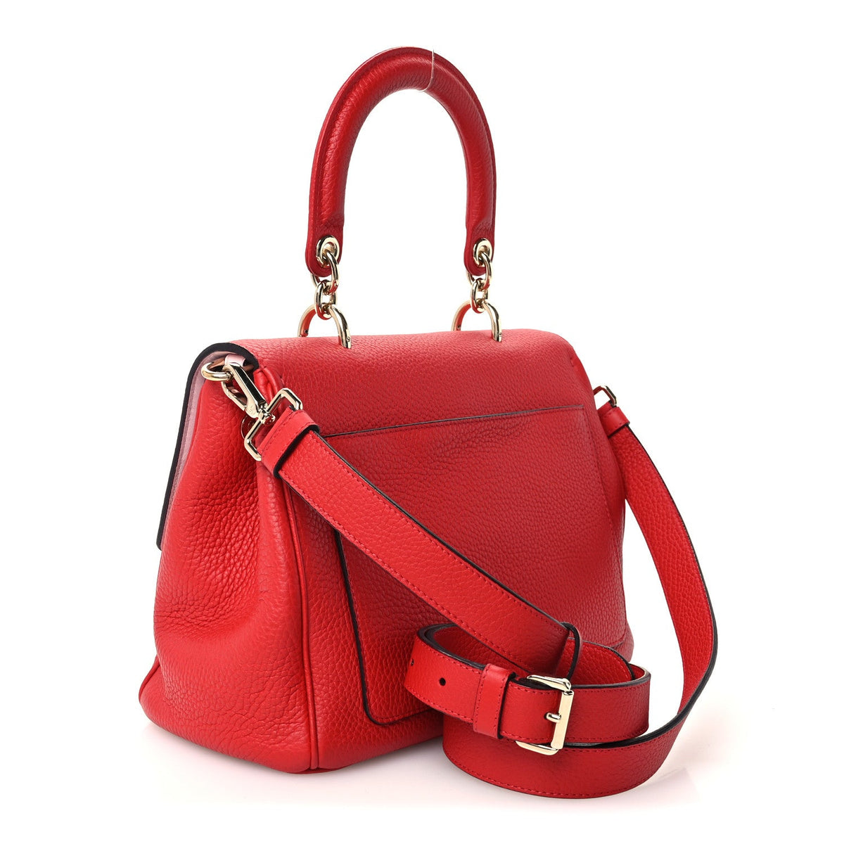 Bullcalf Medium Be Dior Flap Red Pink