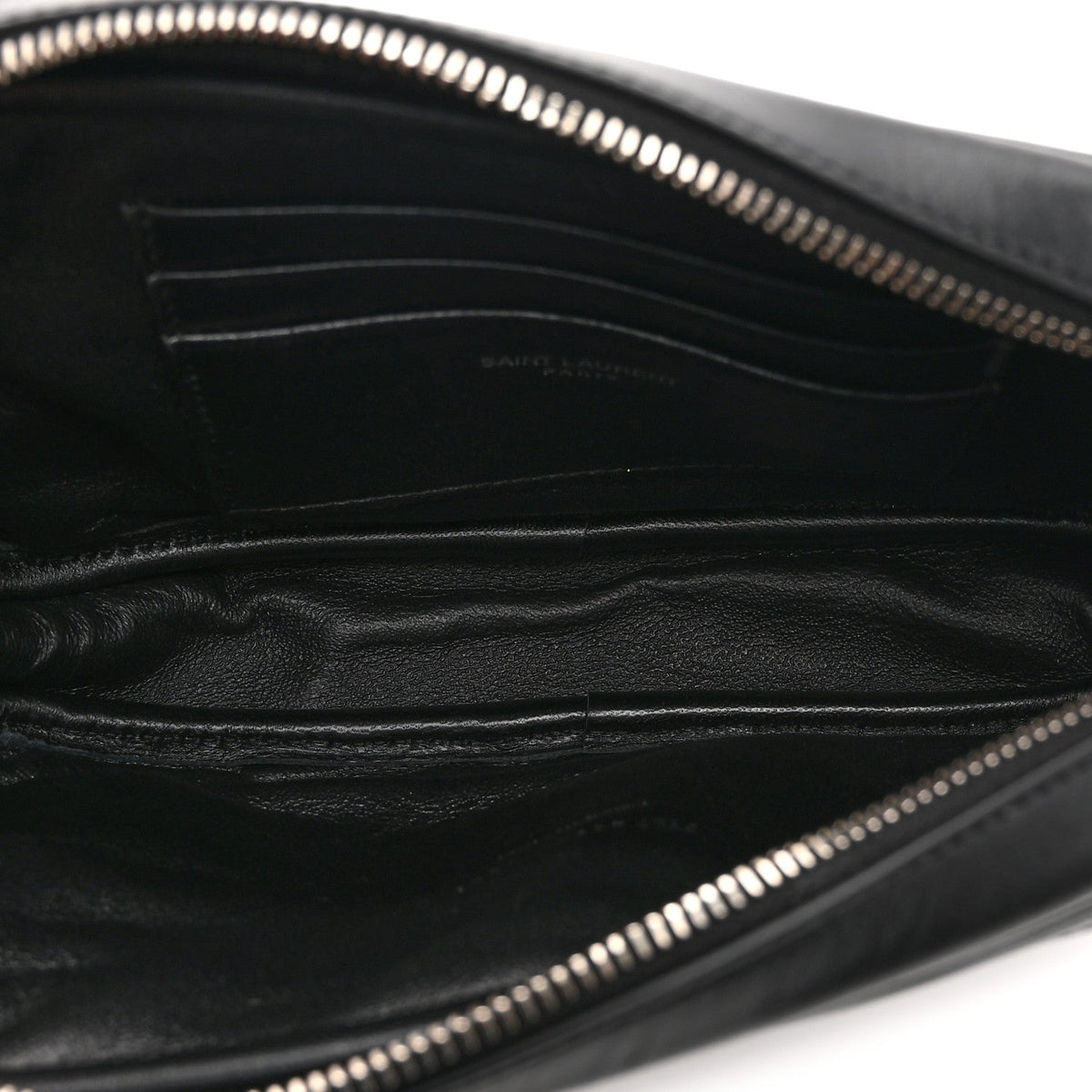 Calfskin Matelasse Monogram Mini Lou Camera Bag Black