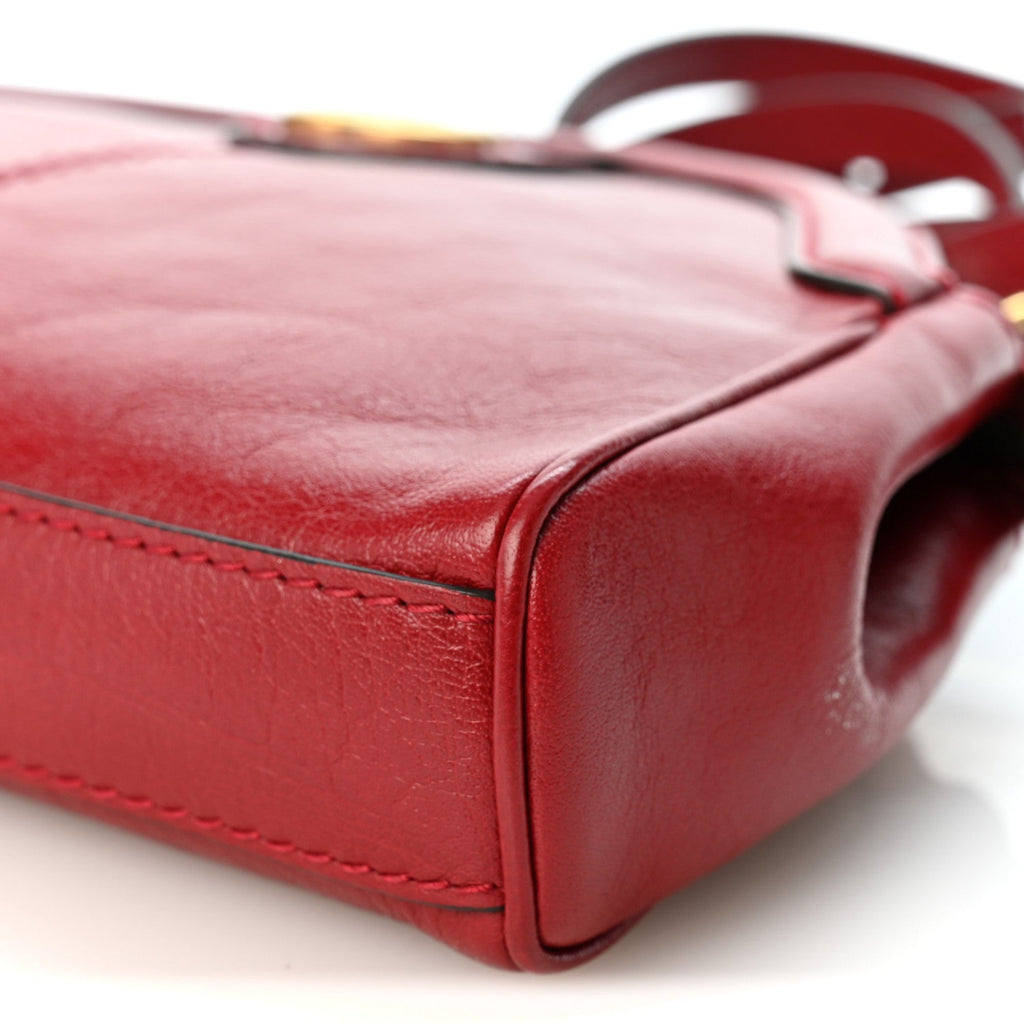 Piuma Lux Calfskin Small Re(Belle) Crossbody Bag Romantic Cerise