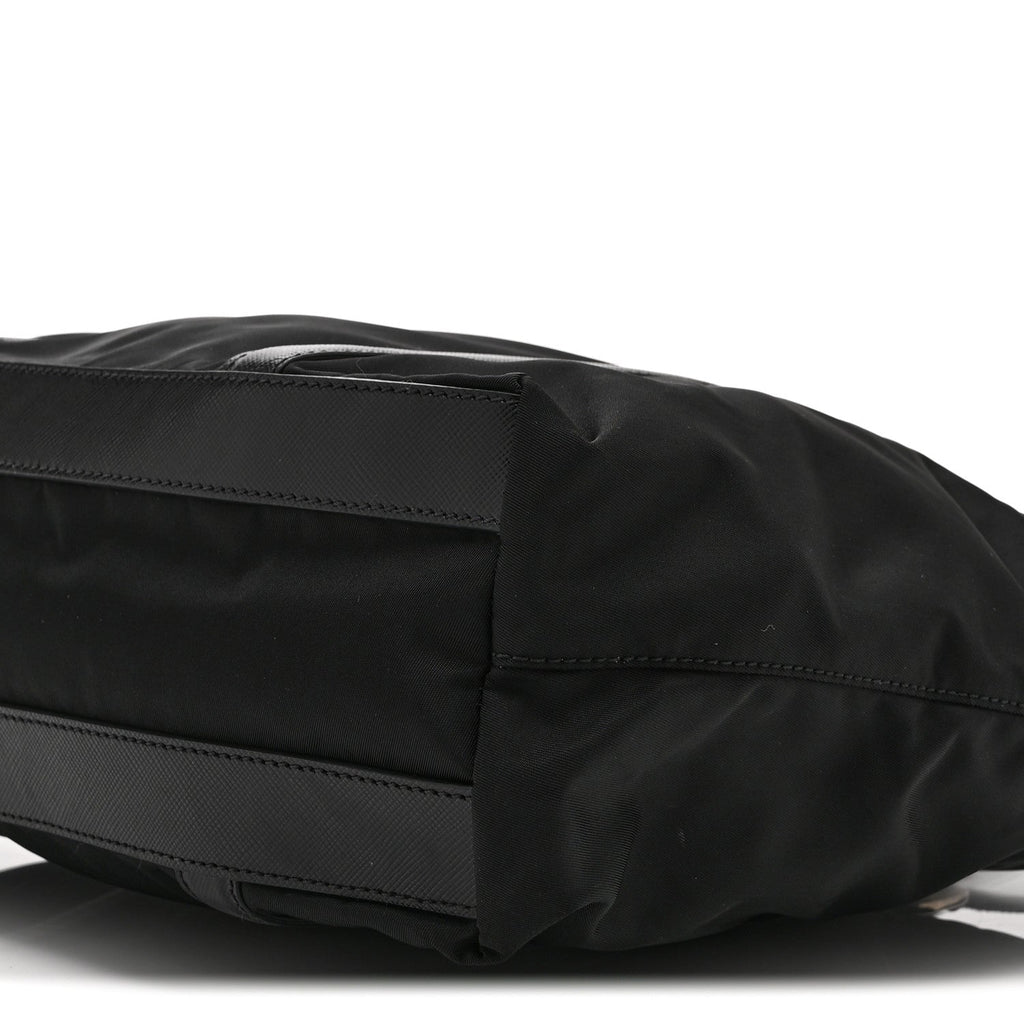 Tessuto Nylon Saffiano Tote Black