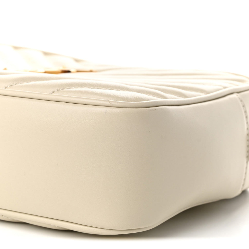 Calfskin Matelasse Monogram Lou Camera Bag Crema Soft