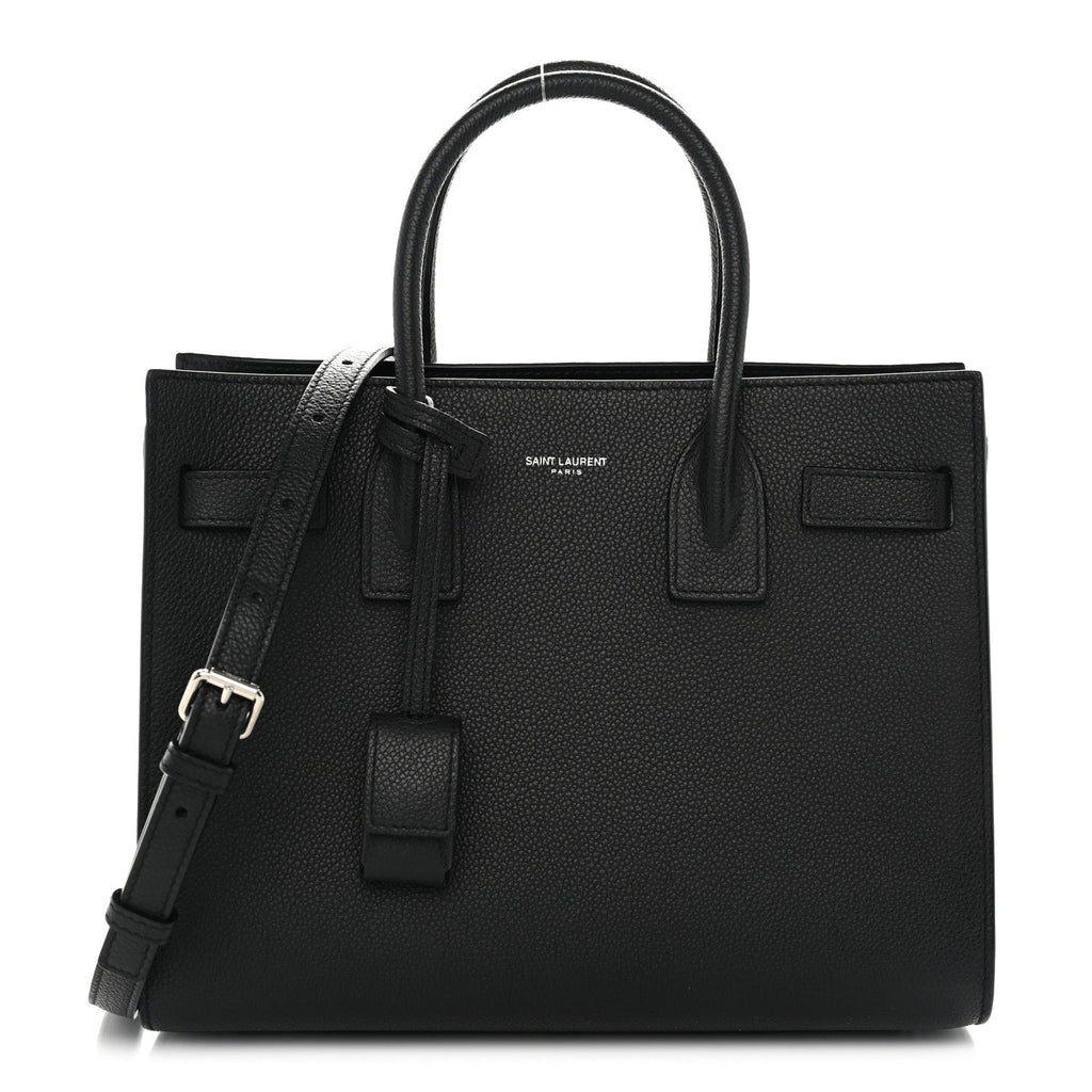 Grained Calfskin Baby Sac De Jour Souple Black