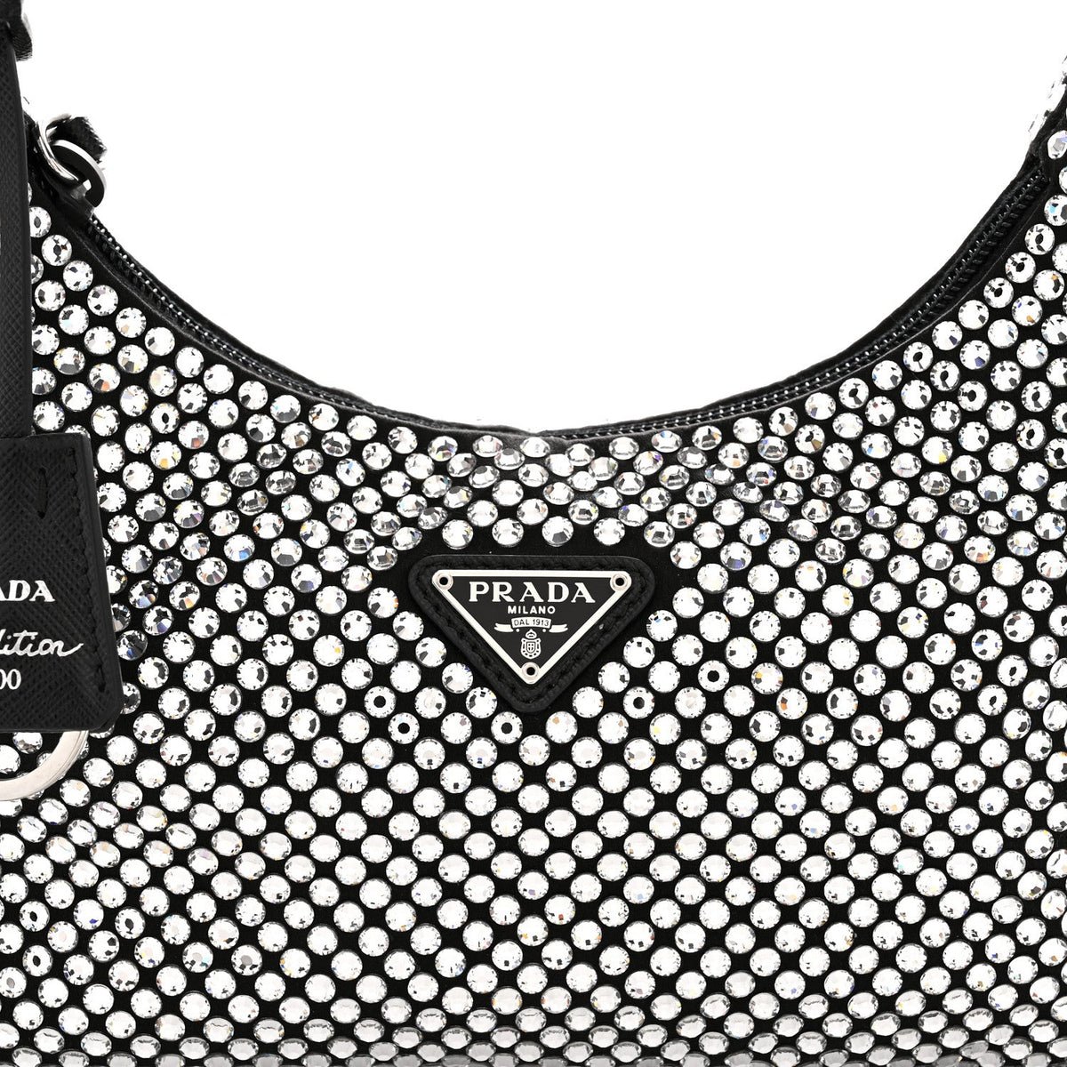 Satin Crystal Mini Re-Edition 2000 Bag Cristal