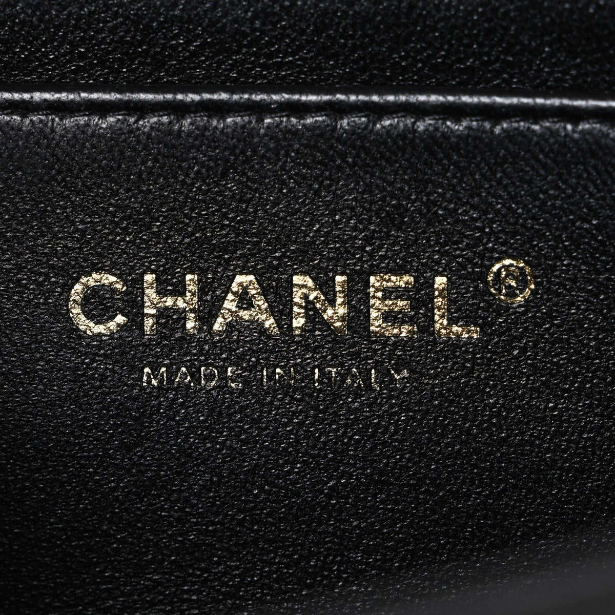 Lambskin Quilted Mini Rectangular Flap Black