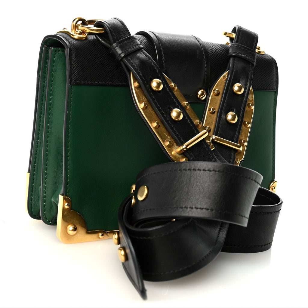 City Calf Saffiano Cahier Bag Biliardo Black