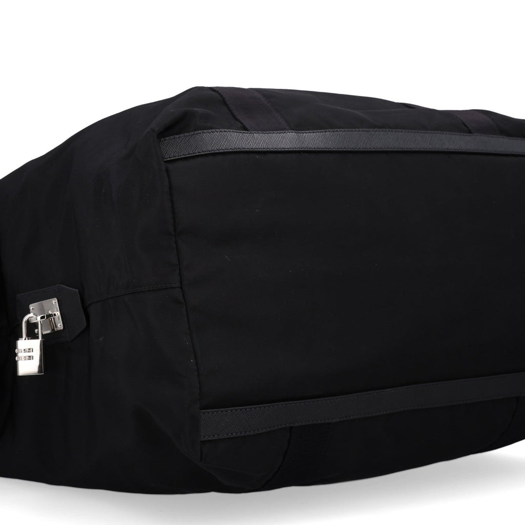Re-Nylon Saffiano Duffle Bag Black