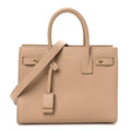 Grained Calfskin Baby Sac De Jour Souple Dark Beige