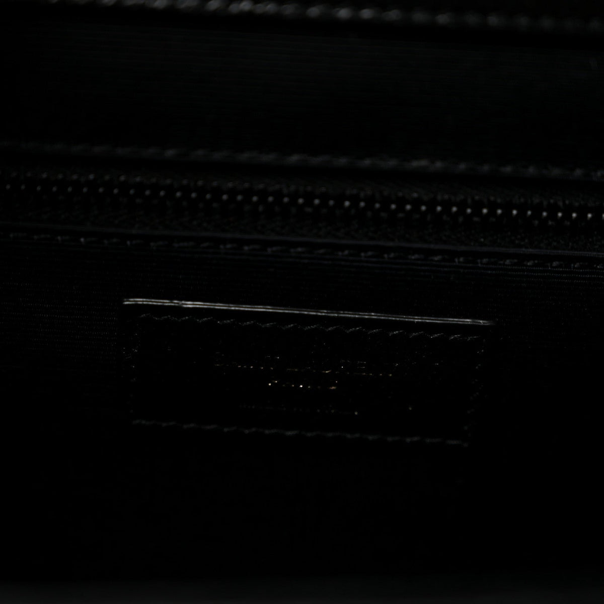 Grain De Poudre Textured Mixed Matelasse Large Triquilt Monogram Monochrome Satchel Black