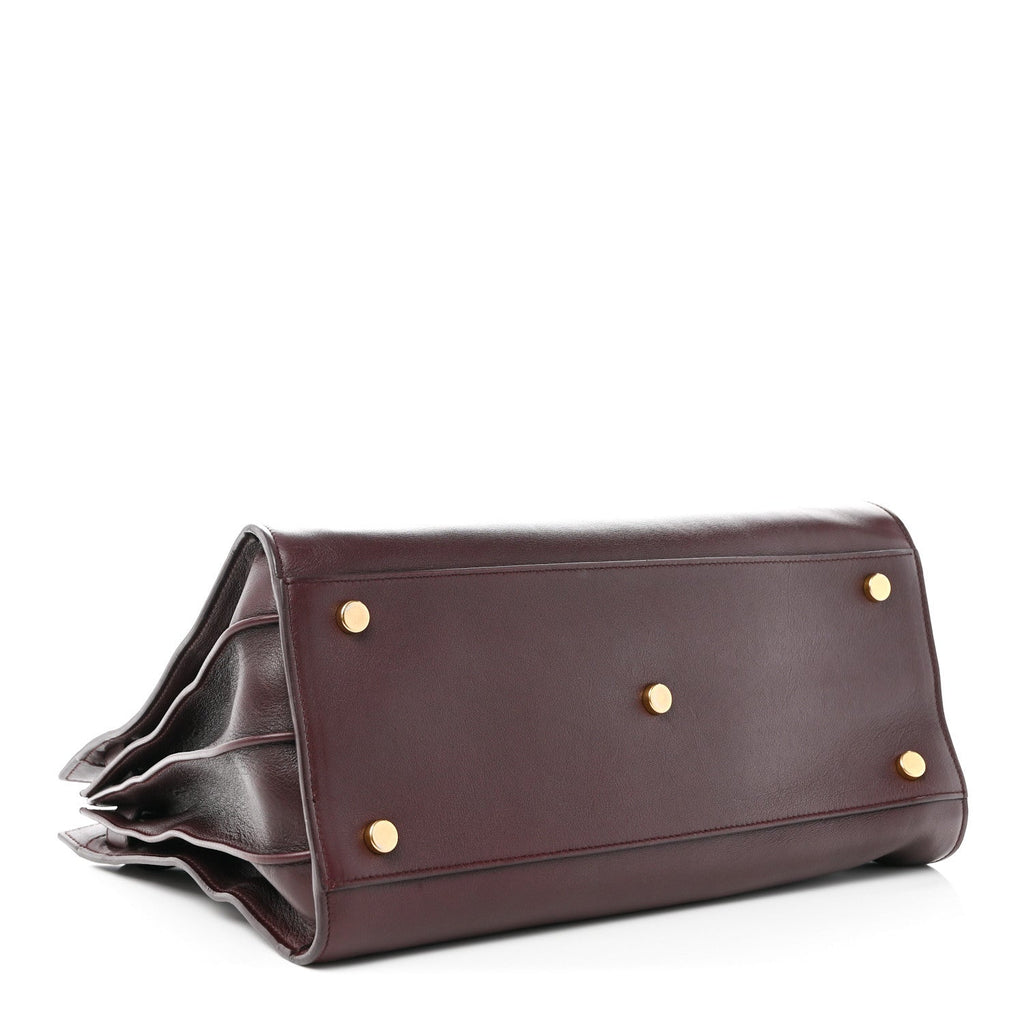 Calfskin Small Sac De Jour Bordeaux
