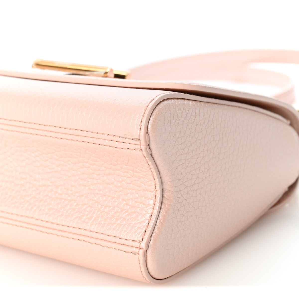 Iridescent Grained Calfskin Summer Splash Twist PM Pink