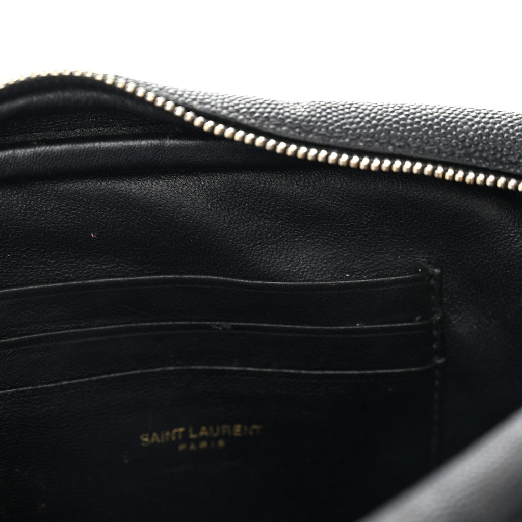 Grain De Poudre Matelasse Monogram Mini Lou Camera Bag Black