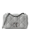 Calfskin Macrocannage Medium Caro Bag Iron Grey