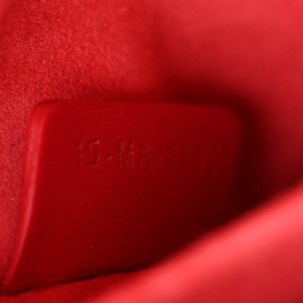Lambskin Cannage Medium Lady D-Joy Red