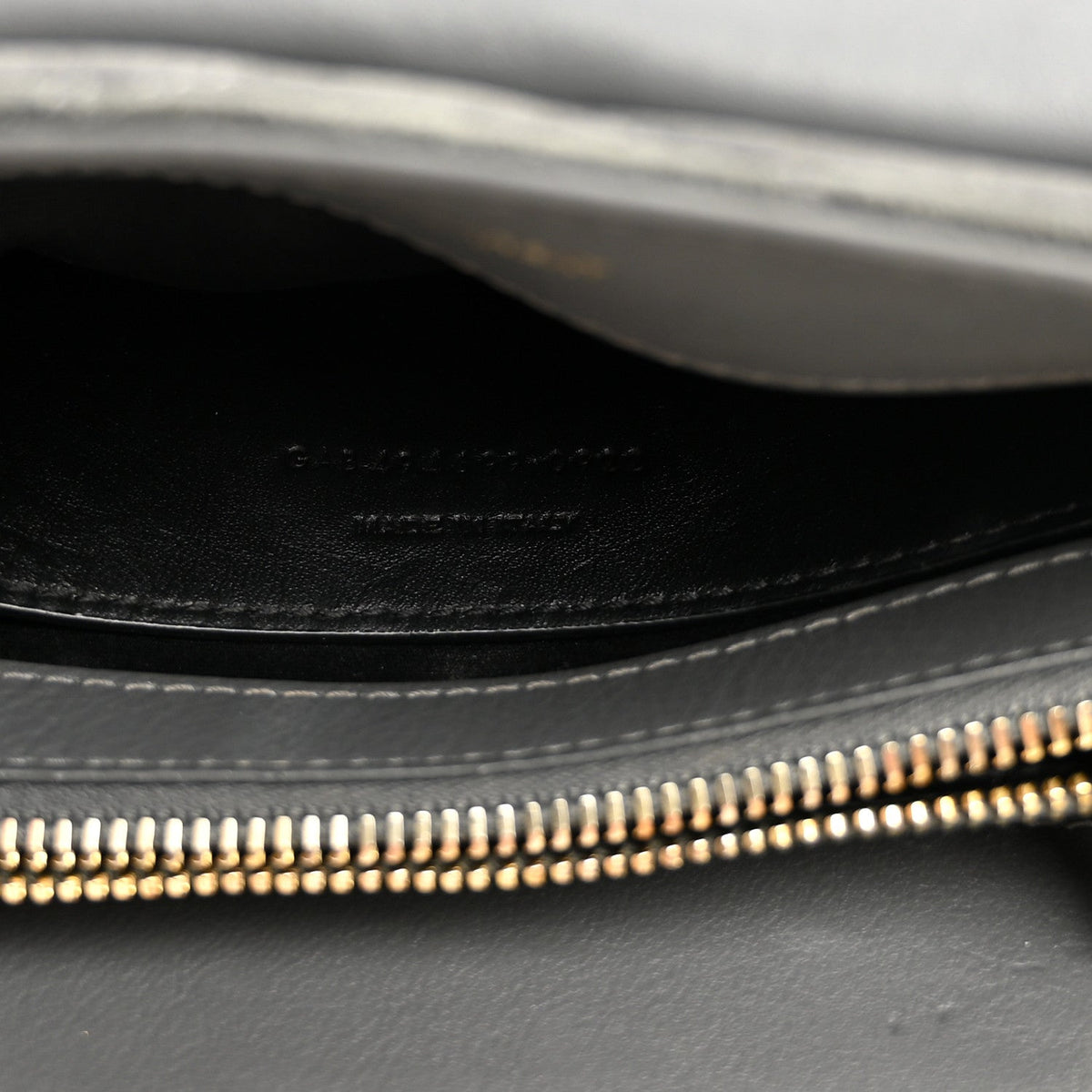 Suede Calfskin Y Quilted Monogram Small Loulou Chain Satchel Storm