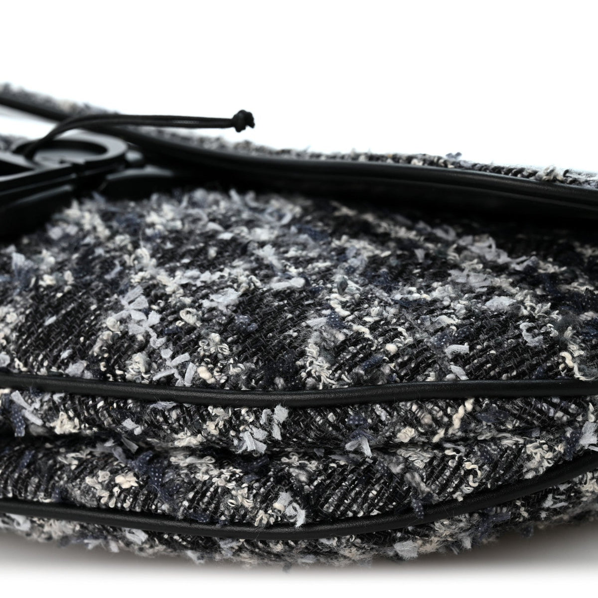 Tweed Saddle Bag Dark Blue