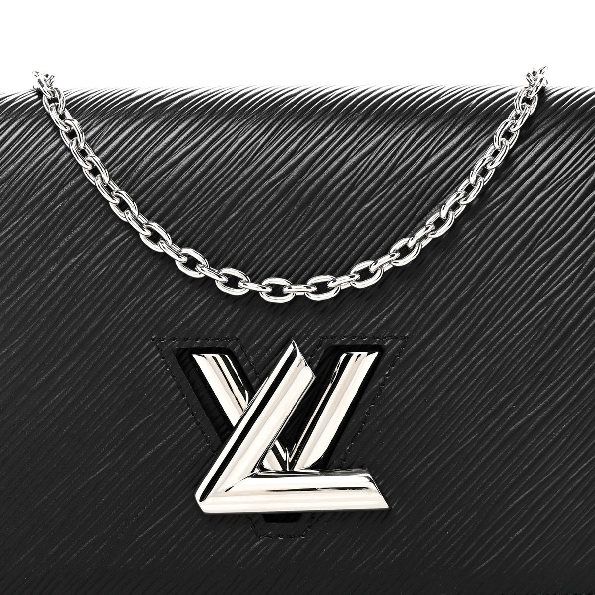 Epi Twist Belt Chain Wallet Black