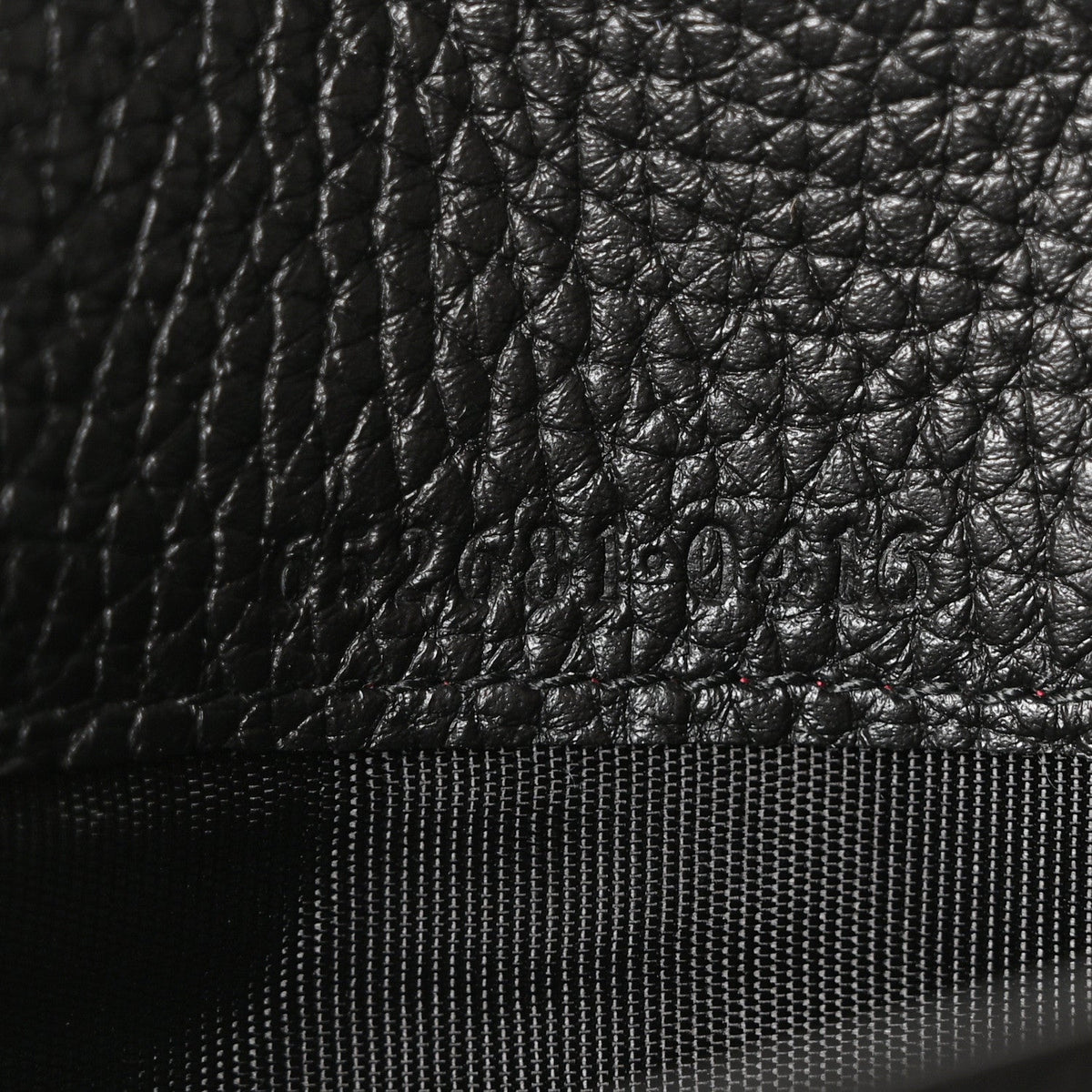Pebbled Calfskin Jackie 1961 Chain Wallet Black