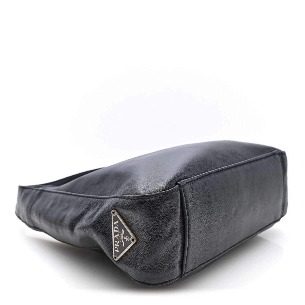 Nappa Mini Triangle Hobo Black