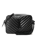 Calfskin Matelasse Monogram Monochrome Lou Camera Bag Black