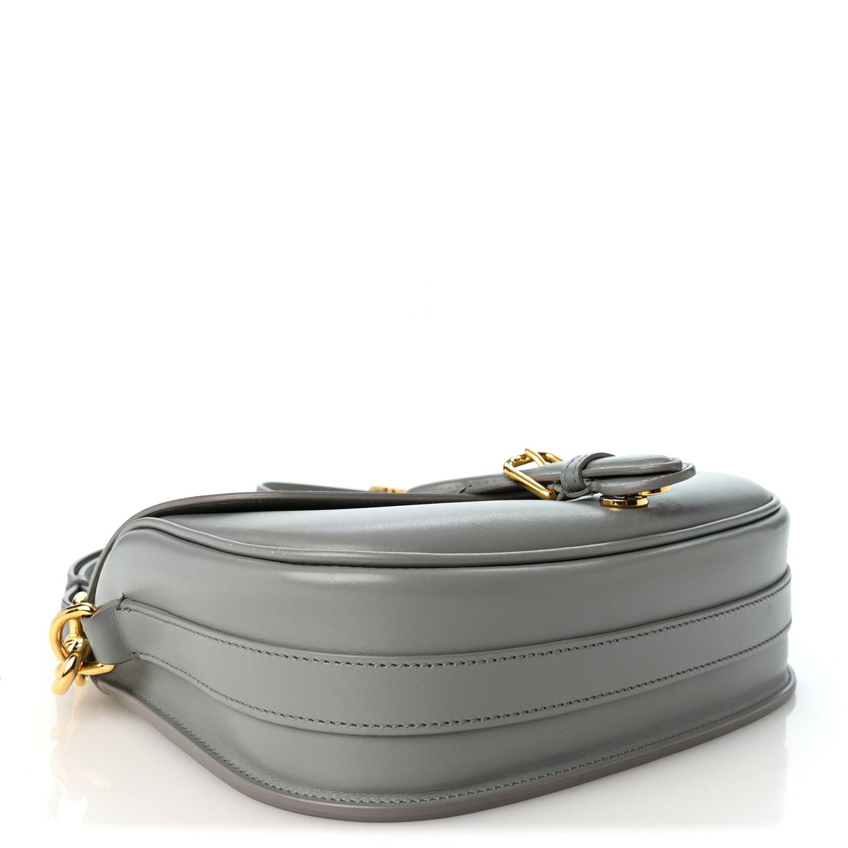 Box Calfskin Medium Bobby Flap Gray
