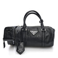Nappa Antique Re-Edition 2002 Barrel Shoulder Bag Black